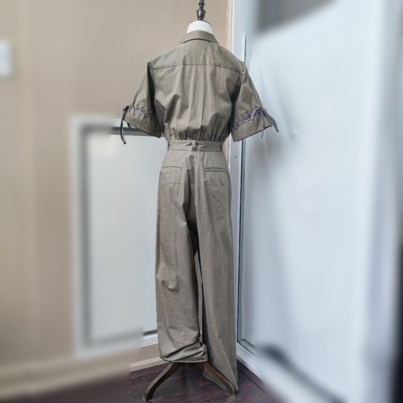 Lace up sleeves jumpsuit - Picture 3 of 8